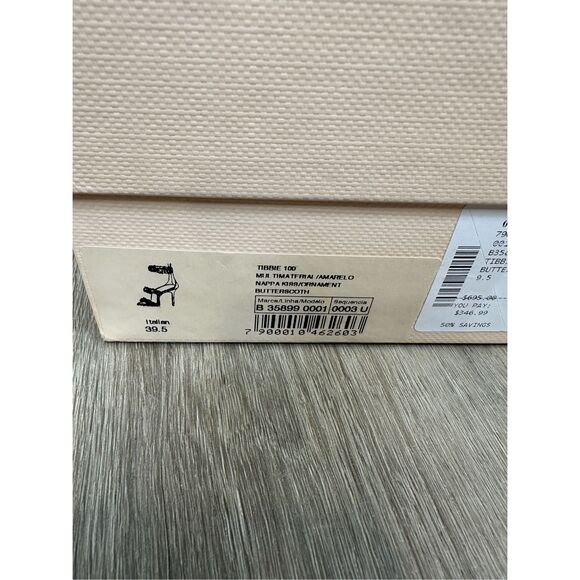 Alexandre Birman Tibbie Leather Stiletto Sandals in Butterstoch Size 39.5 $695 - Picture 13 of 13